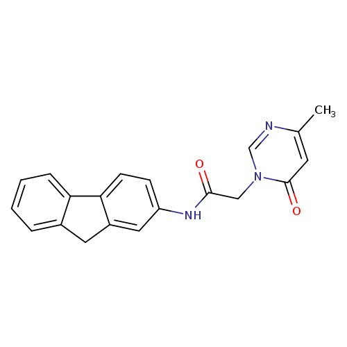 N-(9H-fluoren-2-yl)-2-(4-methyl-6-oxo-1,6-dihydropyrimidin-1-yl)acetamide