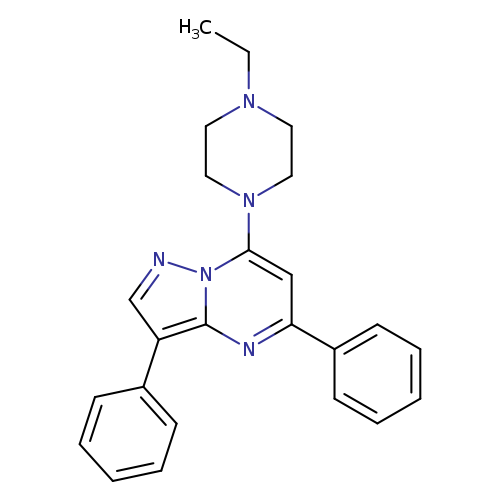 1-{3,5-diphenylpyrazolo[1,5-a]pyrimidin-7-yl}-4-ethylpiperazine