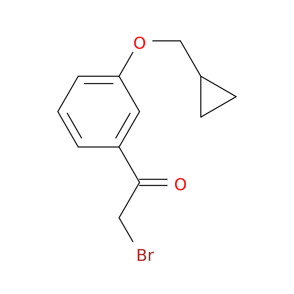 2-bromo-1-[3-(cyclopropylmethoxy)phenyl]ethan-1-one