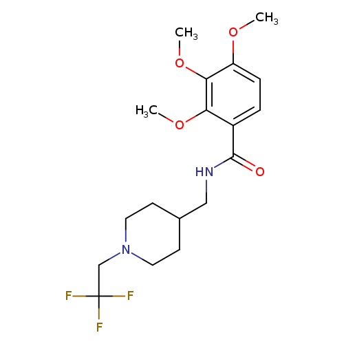 2,3,4-trimethoxy-N-{[1-(2,2,2-trifluoroethyl)piperidin-4-yl]methyl}benzamide