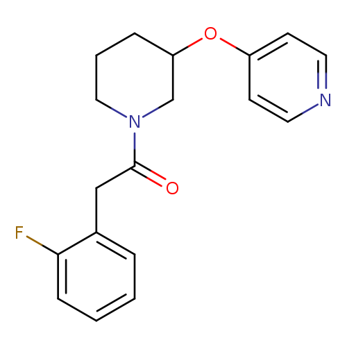 2-(2-fluorophenyl)-1-[3-(pyridin-4-yloxy)piperidin-1-yl]ethan-1-one