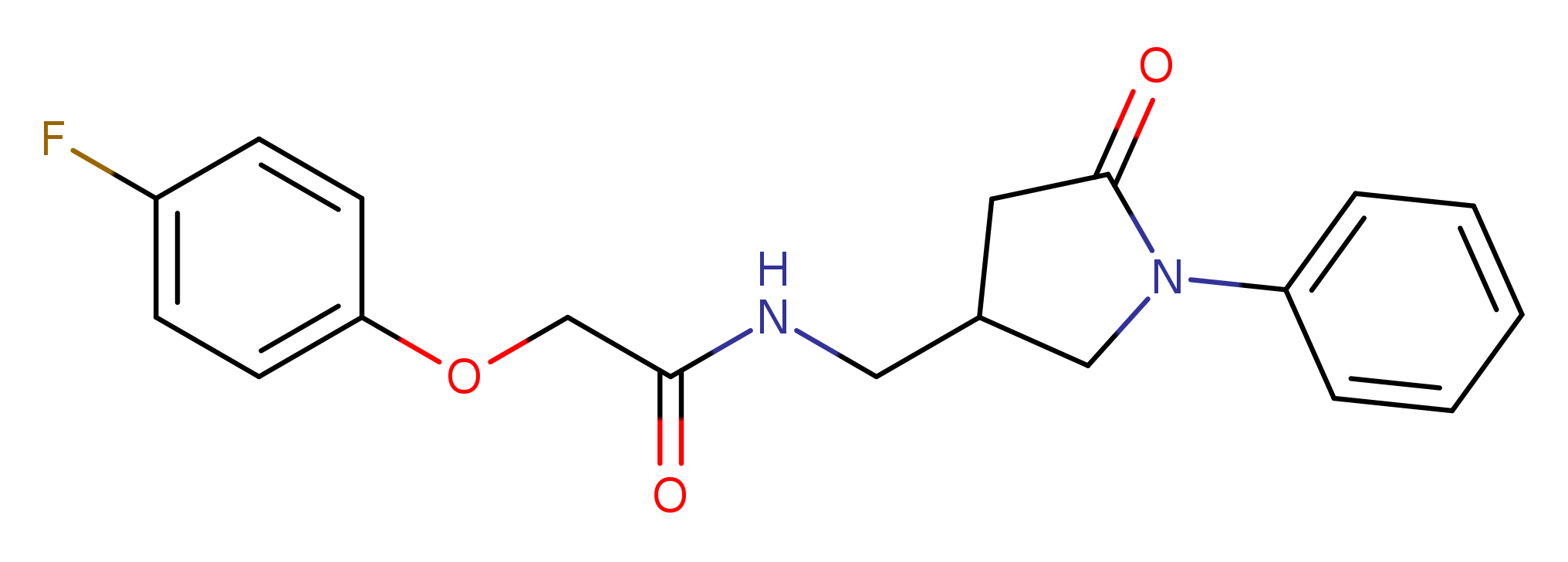 2-(4-fluorophenoxy)-N-[(5-oxo-1-phenylpyrrolidin-3-yl)methyl]acetamide