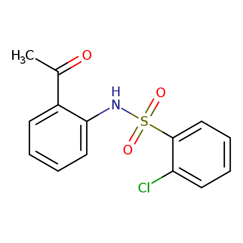 N-(2-acetylphenyl)-2-chlorobenzene-1-sulfonamide