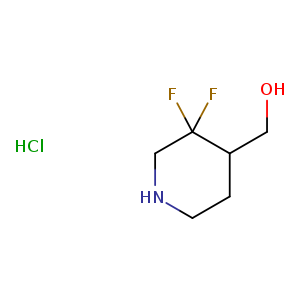 4-Piperidinemethanol, 3,3-difluoro-, hydrochloride (1:1)