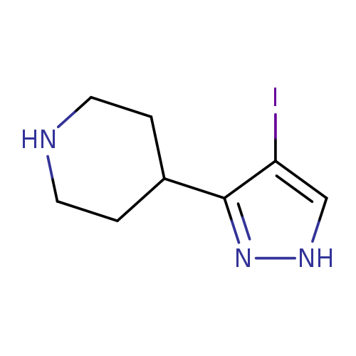 4-(4-iodo-1h-pyrazol-3-yl)piperidine