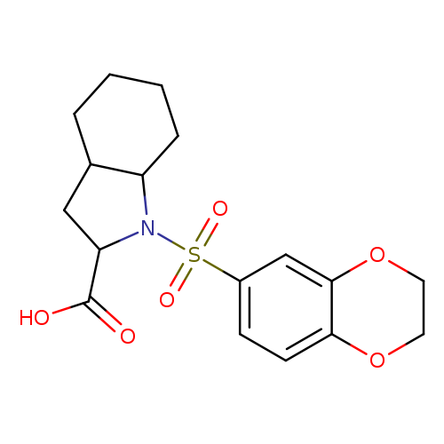 1-(2,3-dihydro-1,4-benzodioxine-6-sulfonyl)-octahydro-1H-indole-2-carboxylic acid