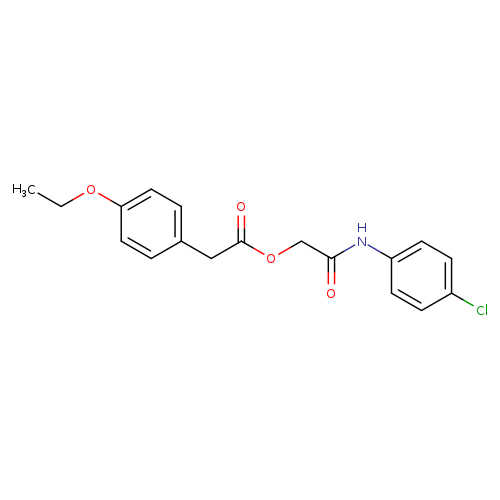 [(4-chlorophenyl)carbamoyl]methyl 2-(4-ethoxyphenyl)acetate