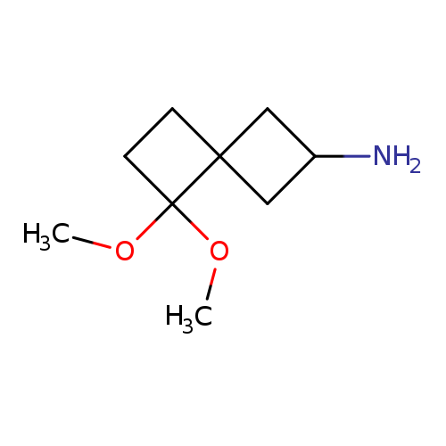5,5-dimethoxyspiro[3.3]heptan-2-amine,Mixtureofdiastereomers