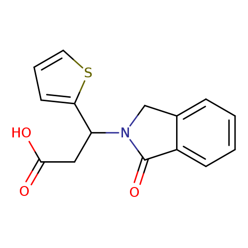 3-(1-Oxo-1,3-dihydro-2h-isoindol-2-yl)-3-(2-thienyl)propanoic acid