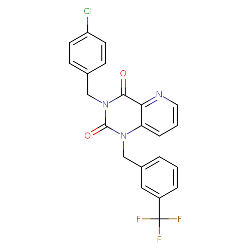3-[(4-chlorophenyl)methyl]-1-{[3-(trifluoromethyl)phenyl]methyl}-1H,2H,3H,4H-pyrido[3,2-d]pyrimidine-2,4-dione