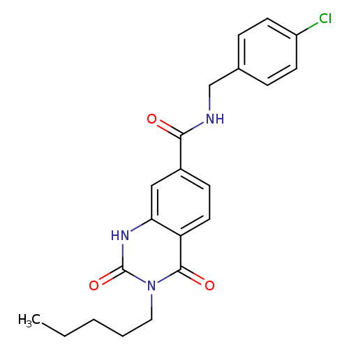 N-[(4-chlorophenyl)methyl]-2,4-dioxo-3-pentyl-1,2,3,4-tetrahydroquinazoline-7-carboxamide