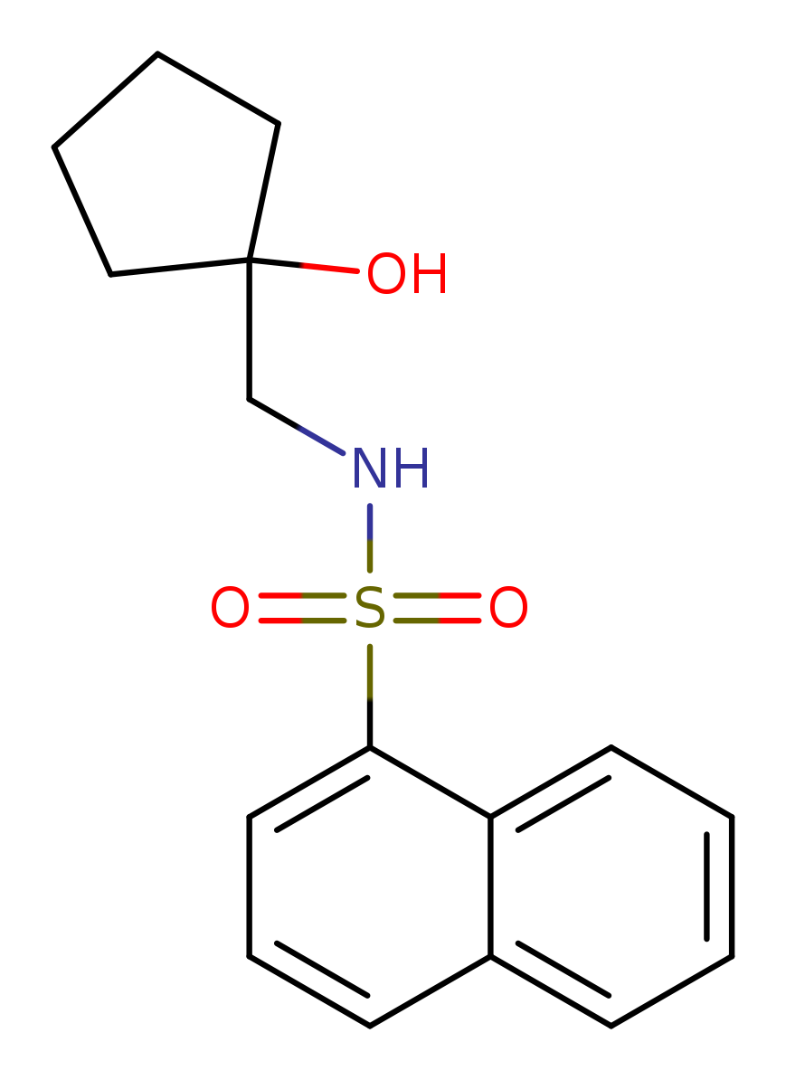 N-[(1-hydroxycyclopentyl)methyl]naphthalene-1-sulfonamide