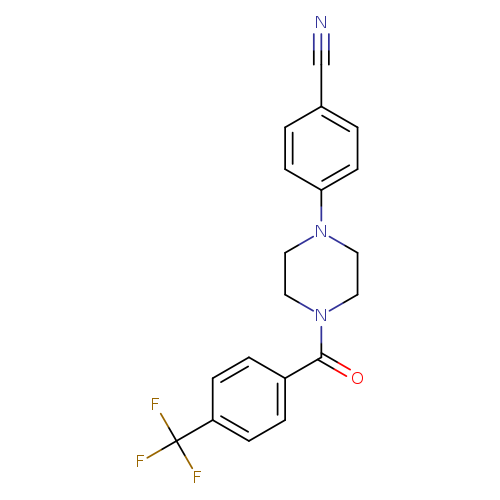 4-{4-[4-(trifluoromethyl)benzoyl]piperazin-1-yl}benzonitrile
