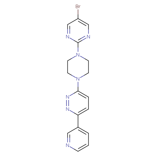 3-[4-(5-bromopyrimidin-2-yl)piperazin-1-yl]-6-(pyridin-3-yl)pyridazine