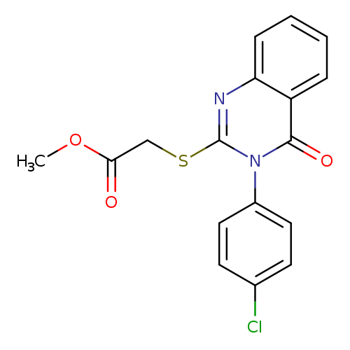 methyl 2-{[3-(4-chlorophenyl)-4-oxo-3,4-dihydroquinazolin-2-yl]sulfanyl}acetate