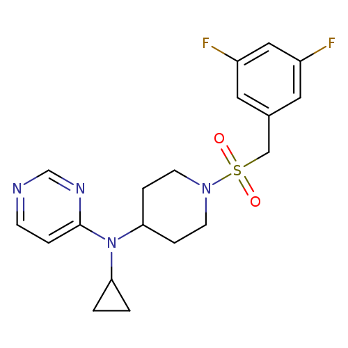N-cyclopropyl-N-{1-[(3,5-difluorophenyl)methanesulfonyl]piperidin-4-yl}pyrimidin-4-amine