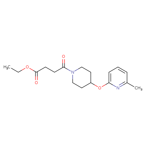 ethyl 4-{4-[(6-methylpyridin-2-yl)oxy]piperidin-1-yl}-4-oxobutanoate