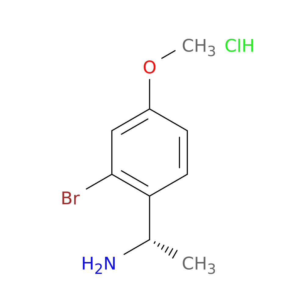 (1S)-1-(2-bromo-4-methoxyphenyl)ethan-1-amine hydrochloride