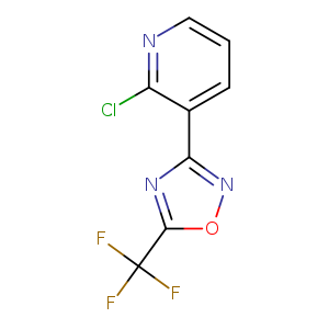 2-Chloro-3-[5-(trifluoromethyl)-1,2,4-oxadiazol-3-yl]pyridine