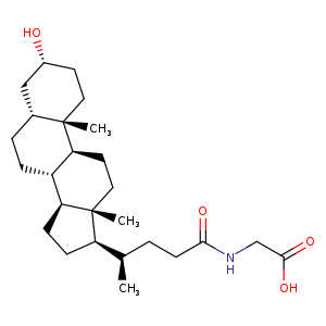 Glycine, N-[(3a,5b)-3-hydroxy-24-oxocholan-24-yl]-