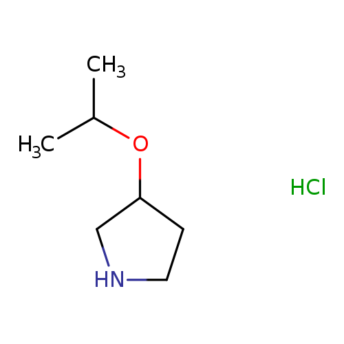 Pyrrolidine, 3-(1-methylethoxy)-, hydrochloride (1:1)