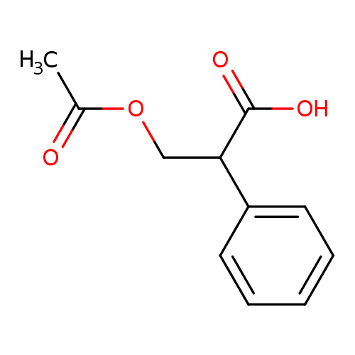 Benzeneacetic acid, α-[(acetyloxy)methyl]-