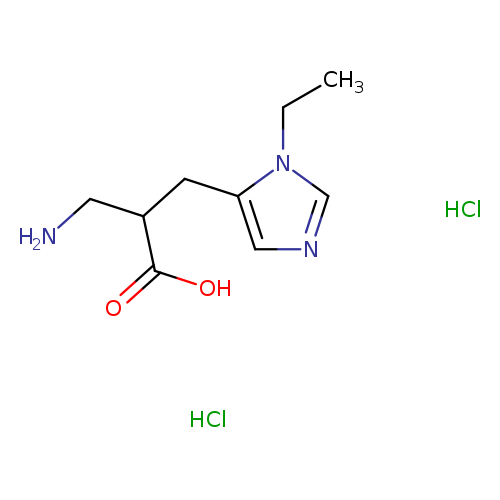 3-amino-2-[(1-ethyl-1H-imidazol-5-yl)methyl]propanoic acid dihydrochloride