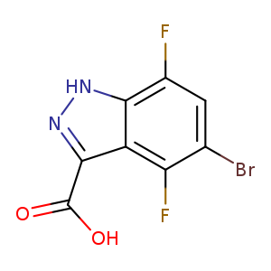 5-bromo-4,7-difluoro-1H-indazole-3-carboxylic acid