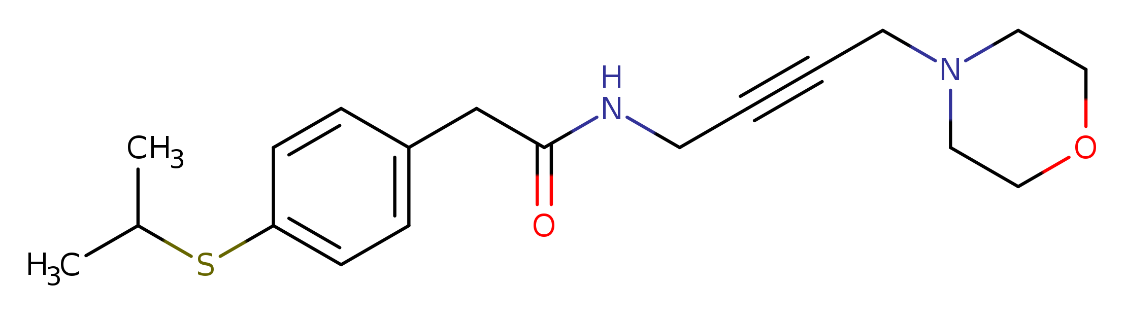 N-[4-(morpholin-4-yl)but-2-yn-1-yl]-2-[4-(propan-2-ylsulfanyl)phenyl]acetamide