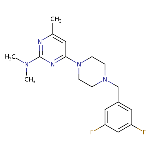 4-{4-[(3,5-difluorophenyl)methyl]piperazin-1-yl}-N,N,6-trimethylpyrimidin-2-amine