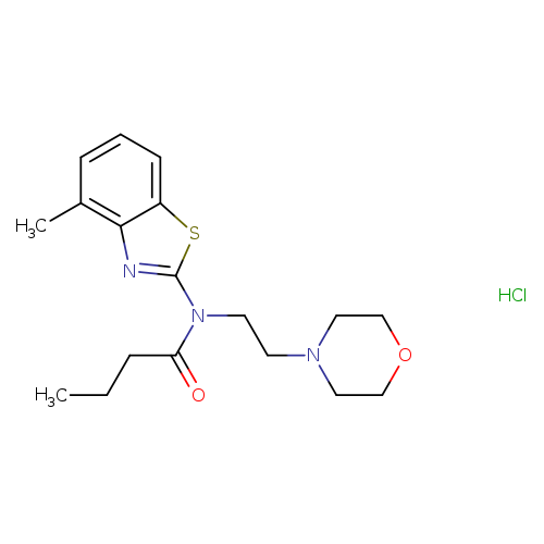 N-(4-methyl-1,3-benzothiazol-2-yl)-N-[2-(morpholin-4-yl)ethyl]butanamide hydrochloride