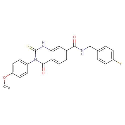 N-[(4-fluorophenyl)methyl]-3-(4-methoxyphenyl)-4-oxo-2-sulfanylidene-1,2,3,4-tetrahydroquinazoline-7-carboxamide
