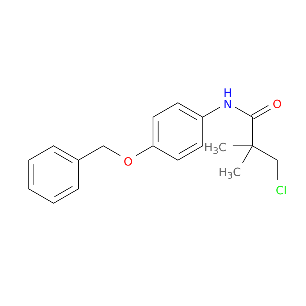 N-[4-(benzyloxy)phenyl]-3-chloro-2,2-dimethylpropanamide