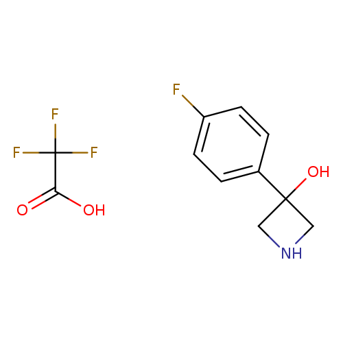 3-(4-fluorophenyl)azetidin-3-ol, trifluoroacetic acid