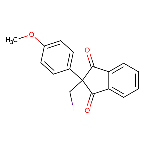 2-(iodomethyl)-2-(4-methoxyphenyl)-1H-indene-1,3(2H)-dione