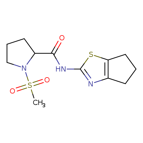N-{4H,5H,6H-cyclopenta[d][1,3]thiazol-2-yl}-1-methanesulfonylpyrrolidine-2-carboxamide