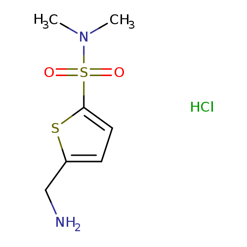 5-(aminomethyl)-N,N-dimethylthiophene-2-sulfonamide hydrochloride