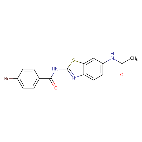 4-bromo-N-(6-acetamido-1,3-benzothiazol-2-yl)benzamide