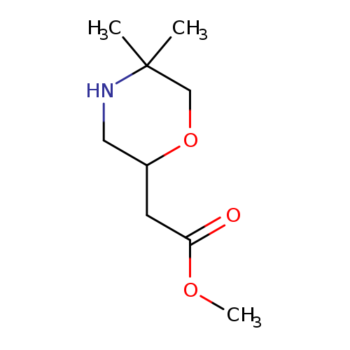 Methyl 2-(5,5-dimethylmorpholin-2-yl)acetate
