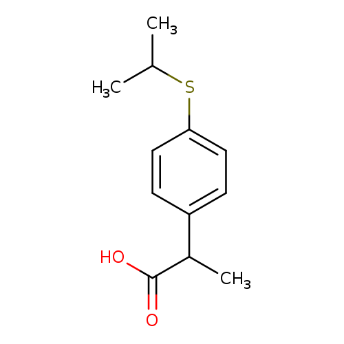 Benzeneacetic acid, α-methyl-4-[(1-methylethyl)thio]-
