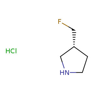 Pyrrolidine, 3-(fluoromethyl)-, hydrochloride (1:1), (3R)-