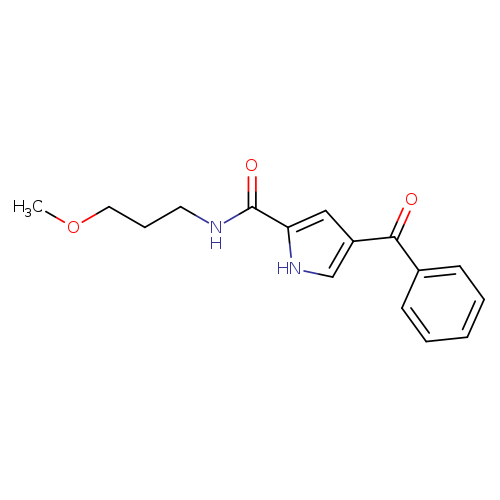 4-benzoyl-N-(3-methoxypropyl)-1H-pyrrole-2-carboxamide