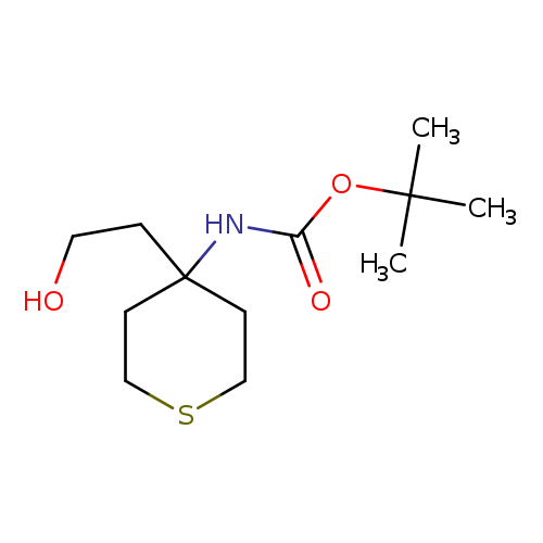 tert-butyl N-[4-(2-hydroxyethyl)thian-4-yl]carbamate