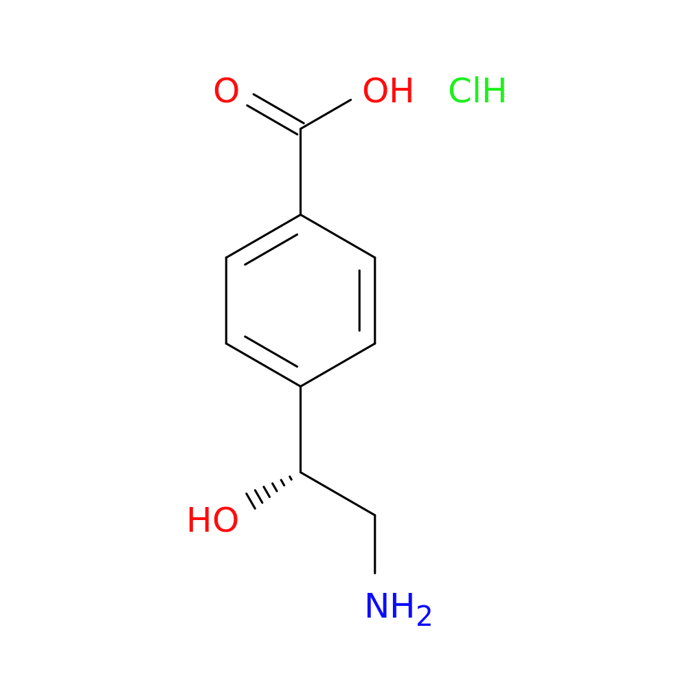 4-[(1R)-2-amino-1-hydroxyethyl]benzoic acid hydrochloride