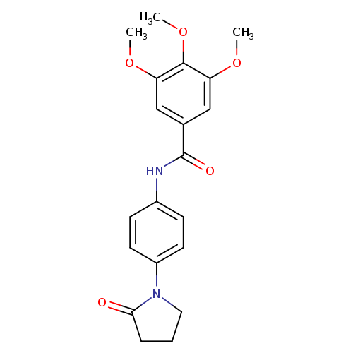 3,4,5-trimethoxy-N-[4-(2-oxopyrrolidin-1-yl)phenyl]benzamide