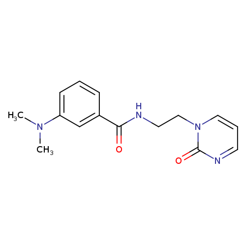 3-(dimethylamino)-N-[2-(2-oxo-1,2-dihydropyrimidin-1-yl)ethyl]benzamide