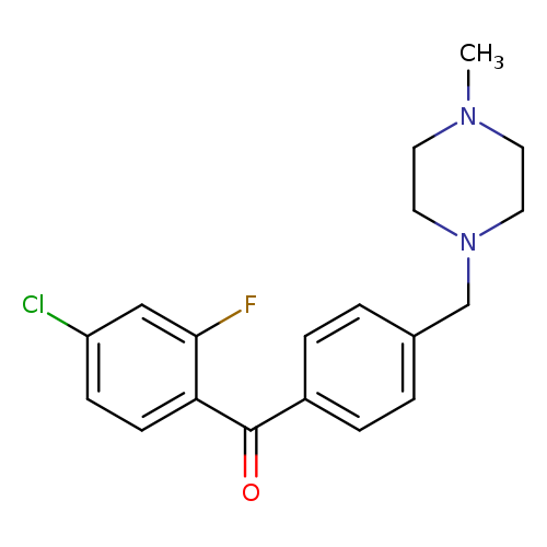 4-CHLORO-2-FLUORO-4'-(4-METHYLPIPERAZINOMETHYL) BENZOPHENONE