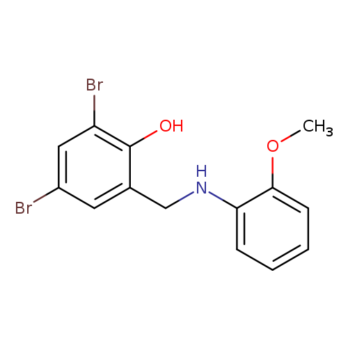 2,4-dibromo-6-{[(2-methoxyphenyl)amino]methyl}phenol