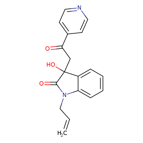 1-allyl-3-hydroxy-3-[2-oxo-2-(4-pyridinyl)ethyl]-1,3-dihydro-2H-indol-2-one