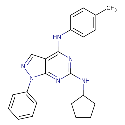 N6-cyclopentyl-N4-(4-methylphenyl)-1-phenyl-1H-pyrazolo[3,4-d]pyrimidine-4,6-diamine